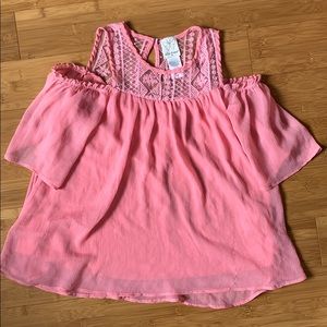 Pink Off the Shoulder Summer Top